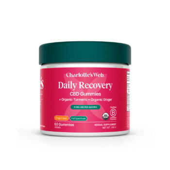 Charlotte’s Web, 10mg CBD Gummies: Recovery, Full Spectrum, Ginger, 60ct, 300mg CBD