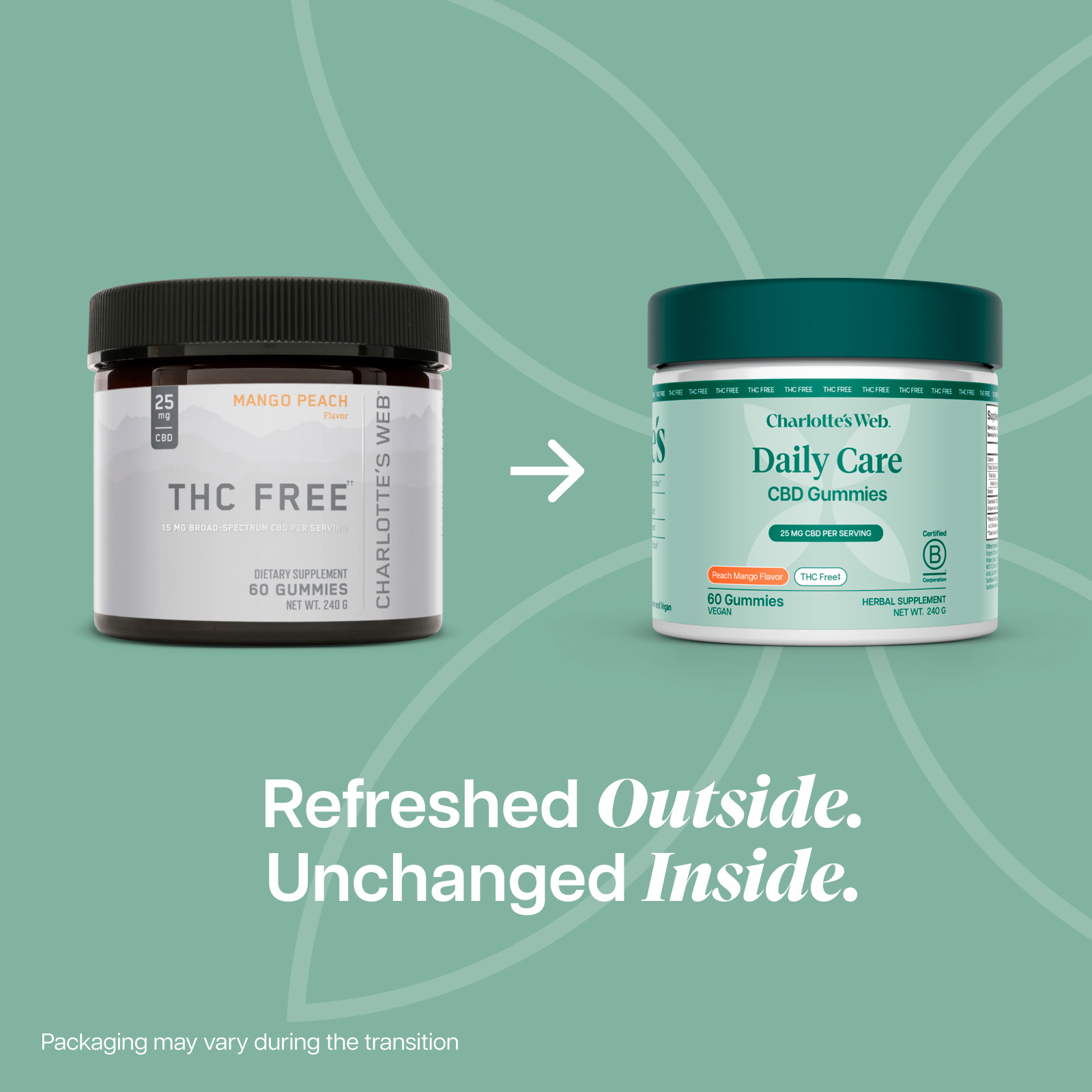 Charlotte’s Web, 25mg CBD Gummies: THC-Free, Broad Spectrum, Mango Peach, 60ct, 750mg CBD