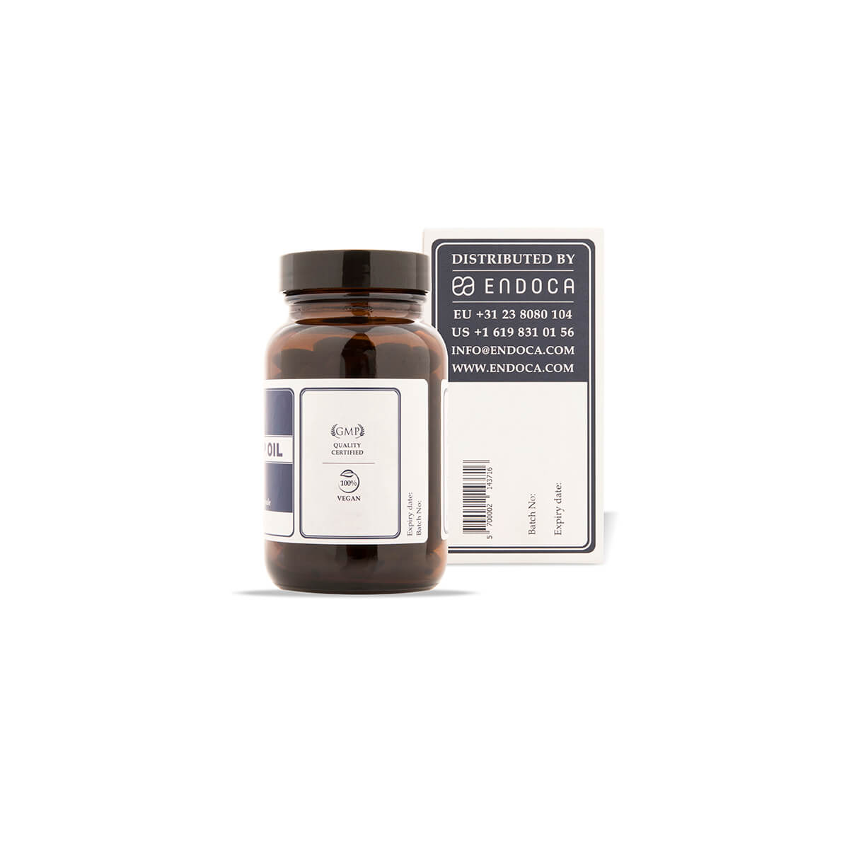 Endoca, Raw CBD + CBDa Capsules 10mg Medium, Full Spectrum, 120ct, 1200mg CBD+CBDa