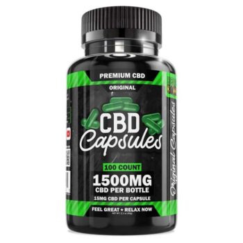 Hemp Bombs, Original CBD Capsules, Isolate THC-Free, 100ct, 1500mg CBD